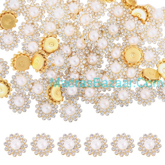Rhinestone Pearl Flower Rhinestone Pearl Flower
