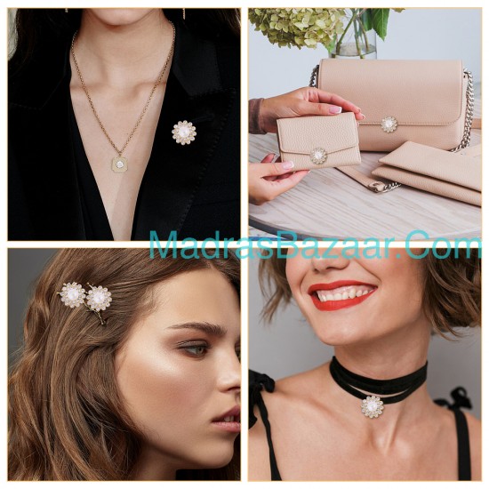 Rhinestone Pearl Flower Rhinestone Pearl Flower