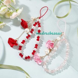 Crystal Flower Phone Hanging String