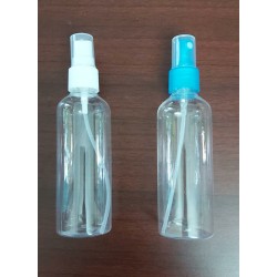 100ml Mini Plastic Transparent Small Empty Spray Bottle 