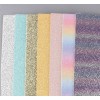 Colored Frosty Glitter Leather Sheet