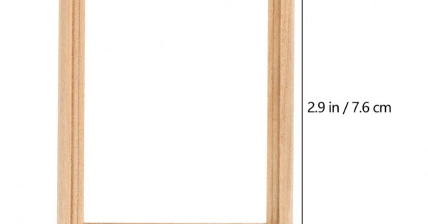 Mini Rectangle Wood Photo Frame