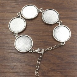 Bracelet Round Cabochon Base For Bracelet