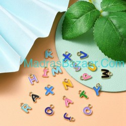 Mixed Alphabet Enamel Charm