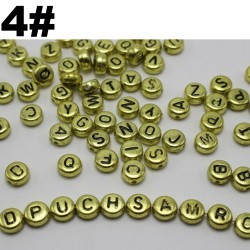 Gold Alphabet Bead