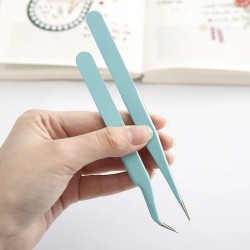 Blue Tweezers Set