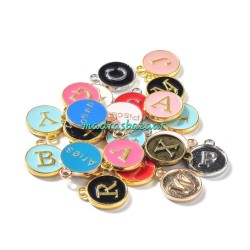 Mixed Enamel Alphabets & Charms