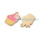 Cupcake Enamel Charm