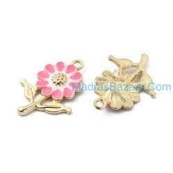 HotPink Sunflower Charm