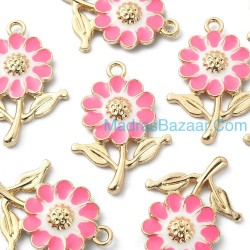 HotPink Sunflower Charm