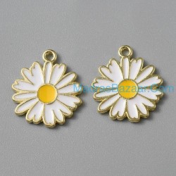 Light Gold Daisy Charms