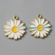 Light Gold Daisy Charms