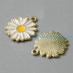 Light Gold Daisy Charms