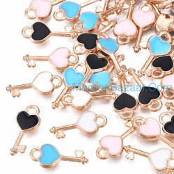 Heart Shape Key Enamel 
