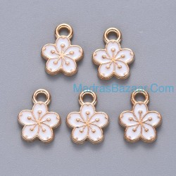 White Enamel Flower