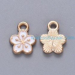 White Enamel Flower
