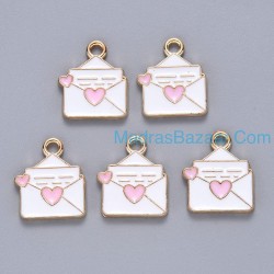 Envelope with heart Charm