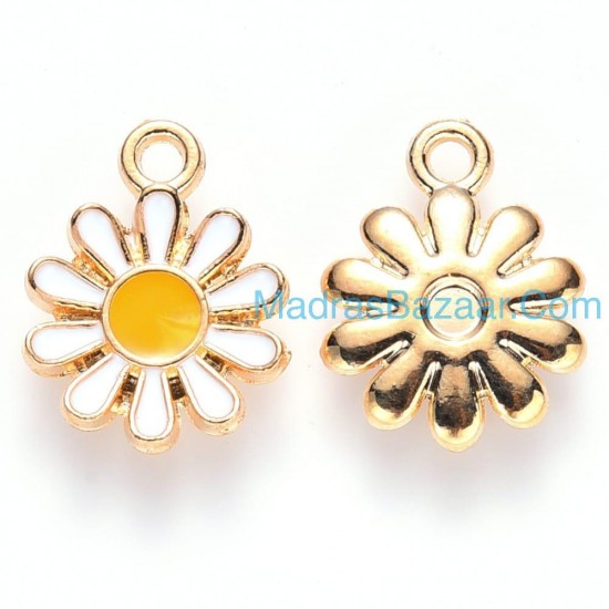 White Flower Charm