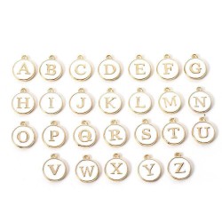 Enamel Alphabet Charm