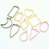 Assorted Geometric Hollow bezel