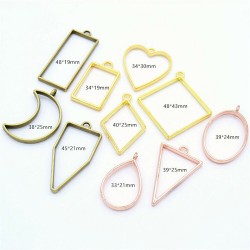 Assorted Geometric Hollow bezel
