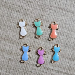 Enamel Cat Charm