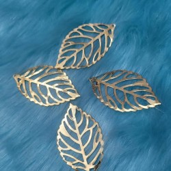 Gold Filigree Leaf 