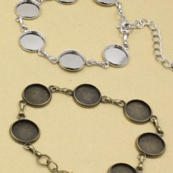 Cabochons Vintage Blank Bezel Bracelet 