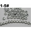 Silver Alphabet Beads