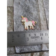 Unicorn Enamel Charm