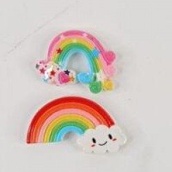 Resin Rainbow Charm