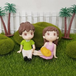 Girl and Boy Sitting