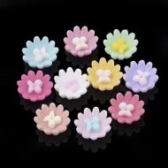 5pcs mix Resin flower 