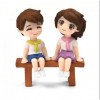 Girl and Boy on Bench