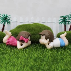 Girl Boy Lying Down