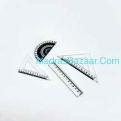 Mini Plastic Ruler & Protractors