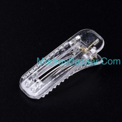 Transparent Alligator Hair Clips