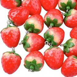 Resin Strawberry Charm