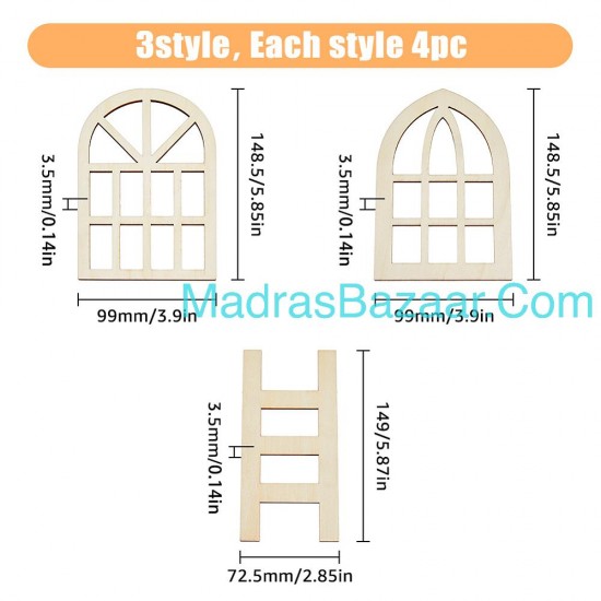 Wood Window Display Decorations 