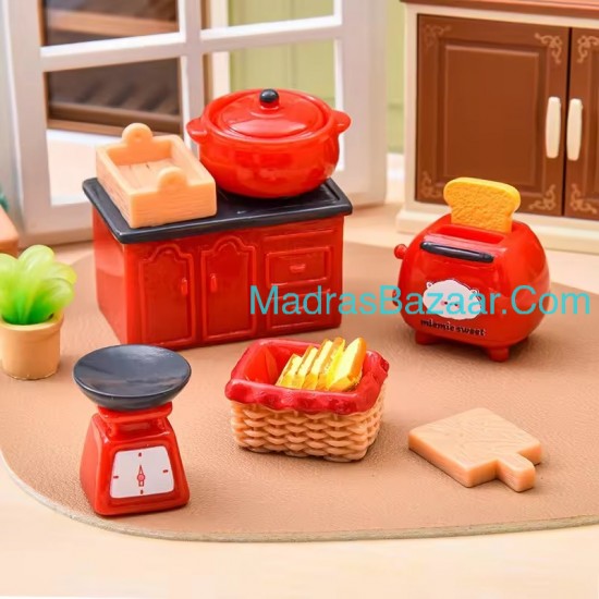 Red Kitchen Miniature