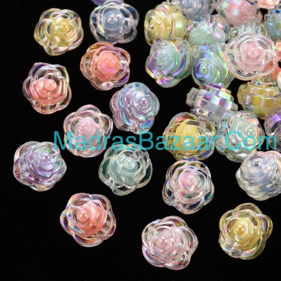 AB Transparent flower bead AB Transparent flower bead