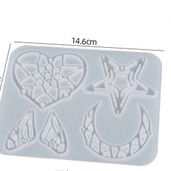 Moon Heart FIligree Mold