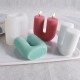 U Shape Stripe Pillar Silicone Candle Mold 
