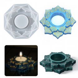Flower Candle Holder Mold 