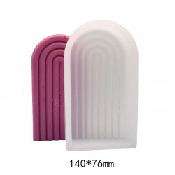 U shaped Rainbow Candle Silicone Mold