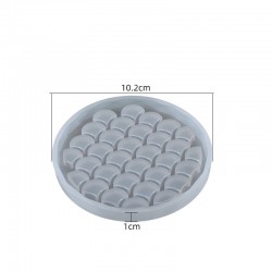 Fishscale Coaster Mold