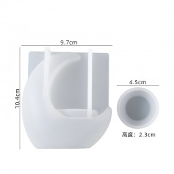 Half Moon Candle Holder Mold