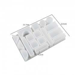  Building Blocks Square Ornament Silicone Mold