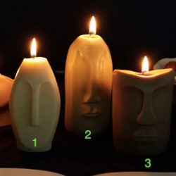 Abstract Face Silicone Candle Mold