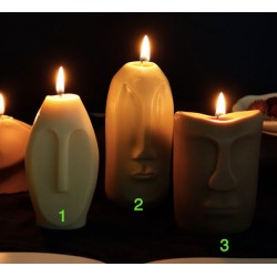 Abstract Face Silicone Candle Mold